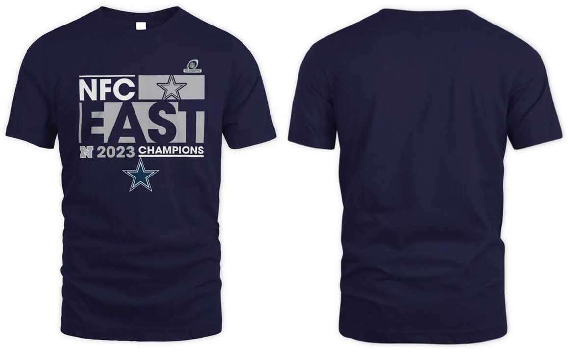 Men's Dallas Cowboys Navy 2023 NFC East Division Champions Big & Tall Conquer Tee T-Shirt,We sell and wholesale Men's Dallas Cowboys Navy 2023 NFC East Division Champions Big & Tall Conquer Tee T-Shirt on line form chian!